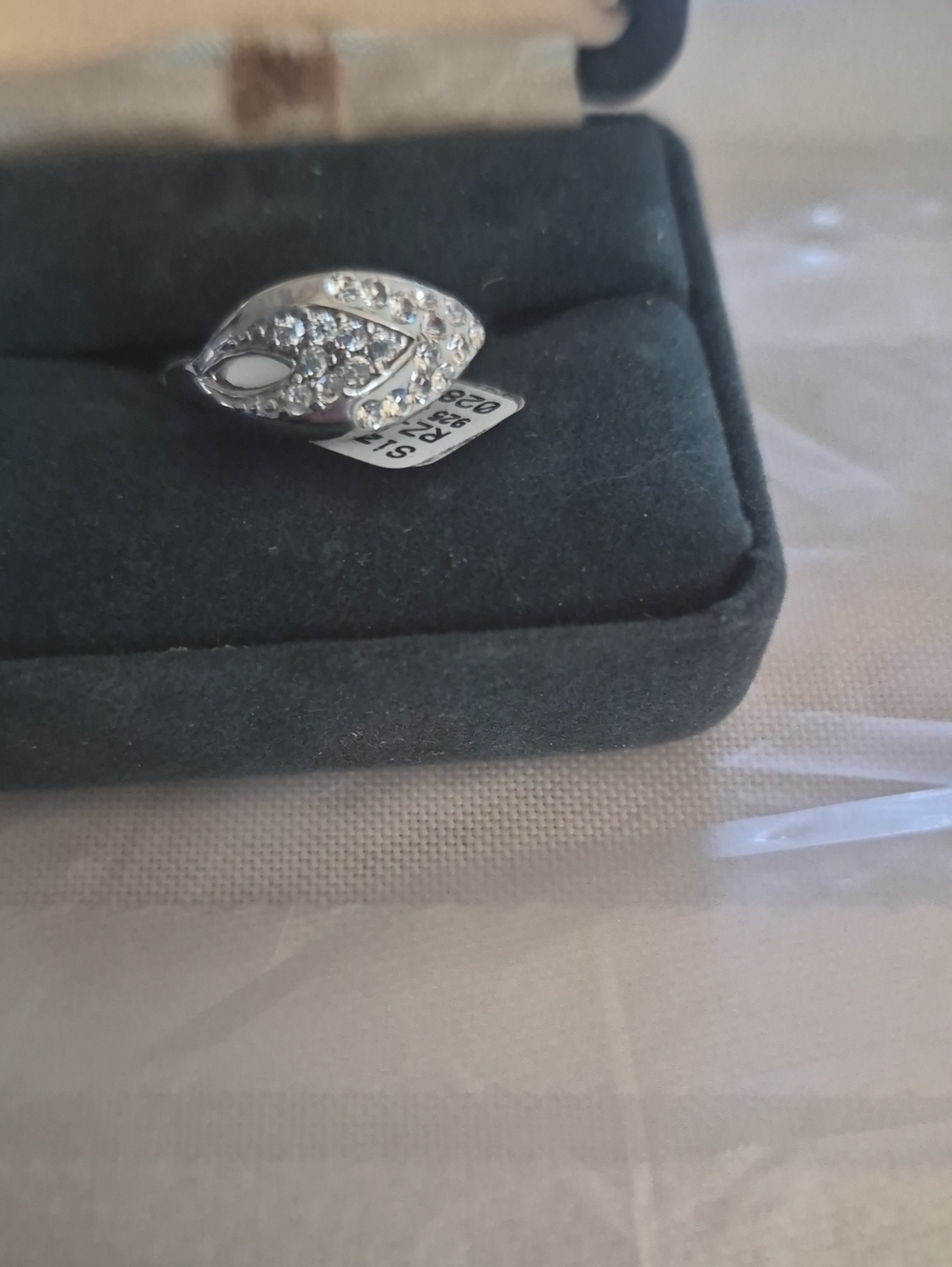 Sterling silver cz Ring sz 6
